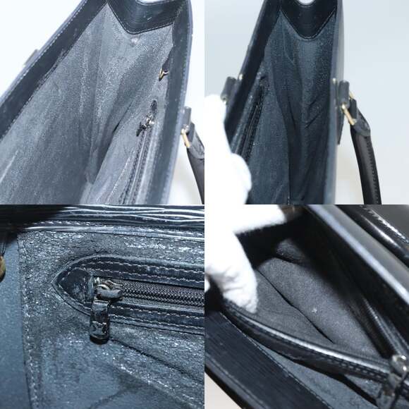 LOUIS VUITTON Epi Sac Plat Hand Bag Black M59082 - Picture 12 of 13